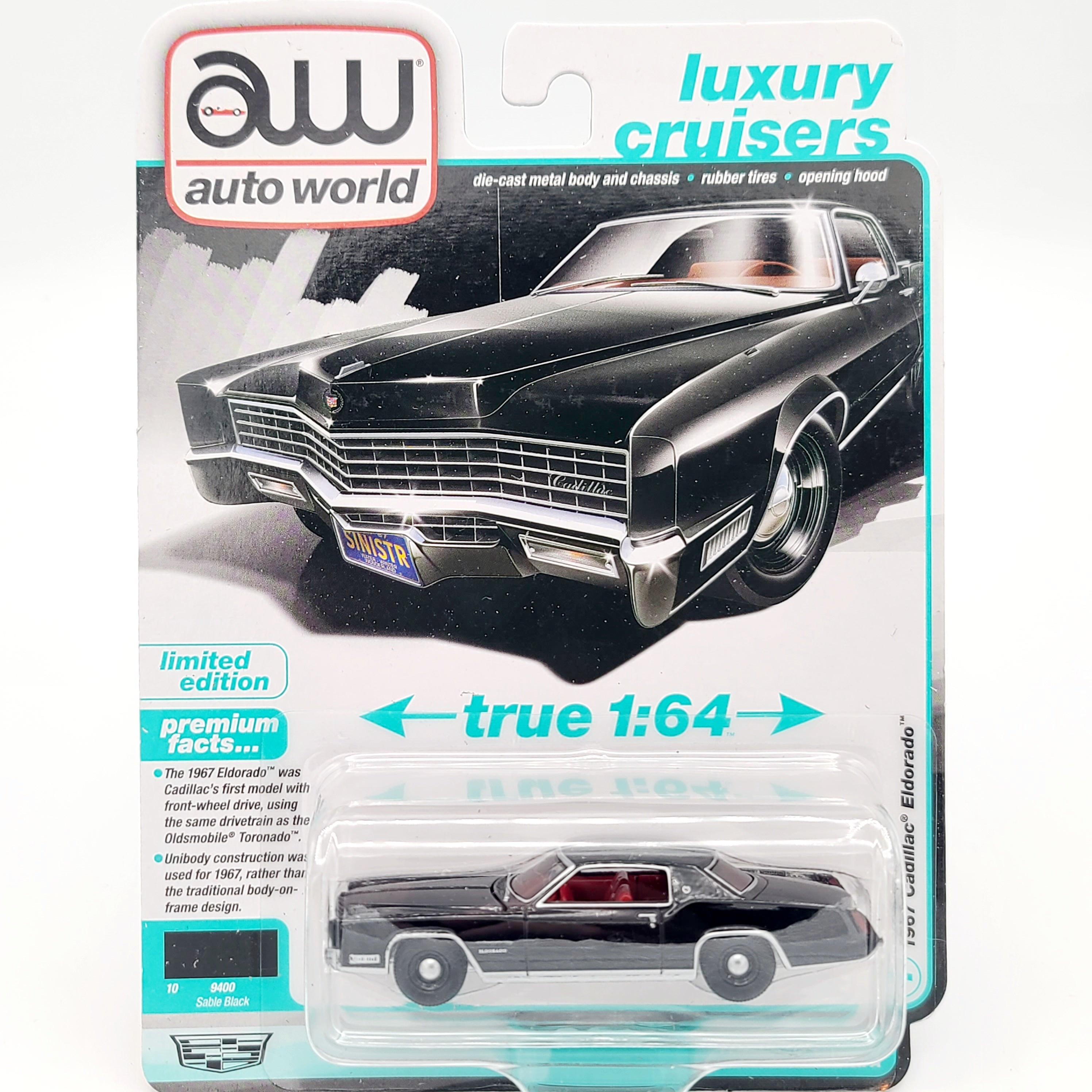 Auto World '67 Cadillac Eldorado - 1:64 scale (2025 Release 1A - Luxury Cruisers)